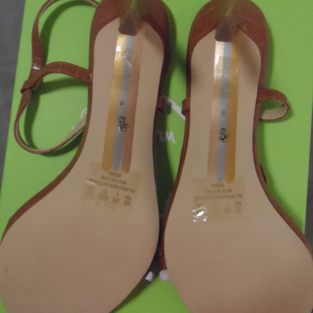 New Sam Edelman Strappy Heeled Dress Doran Sandals Brown Sz 7M - Picture 11 of 14